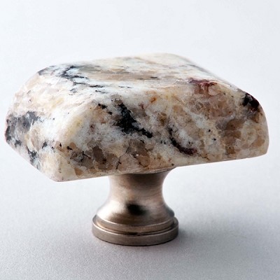 Giallo Ornamental (Granite knobs and handles for kitchen bathroom cabinet drawer doors)